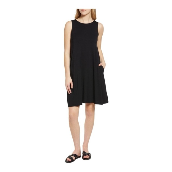 Caslon Dresses & Skirts - ♥️Caslon♥️Black Sleeveless swing dress Size (Small)
